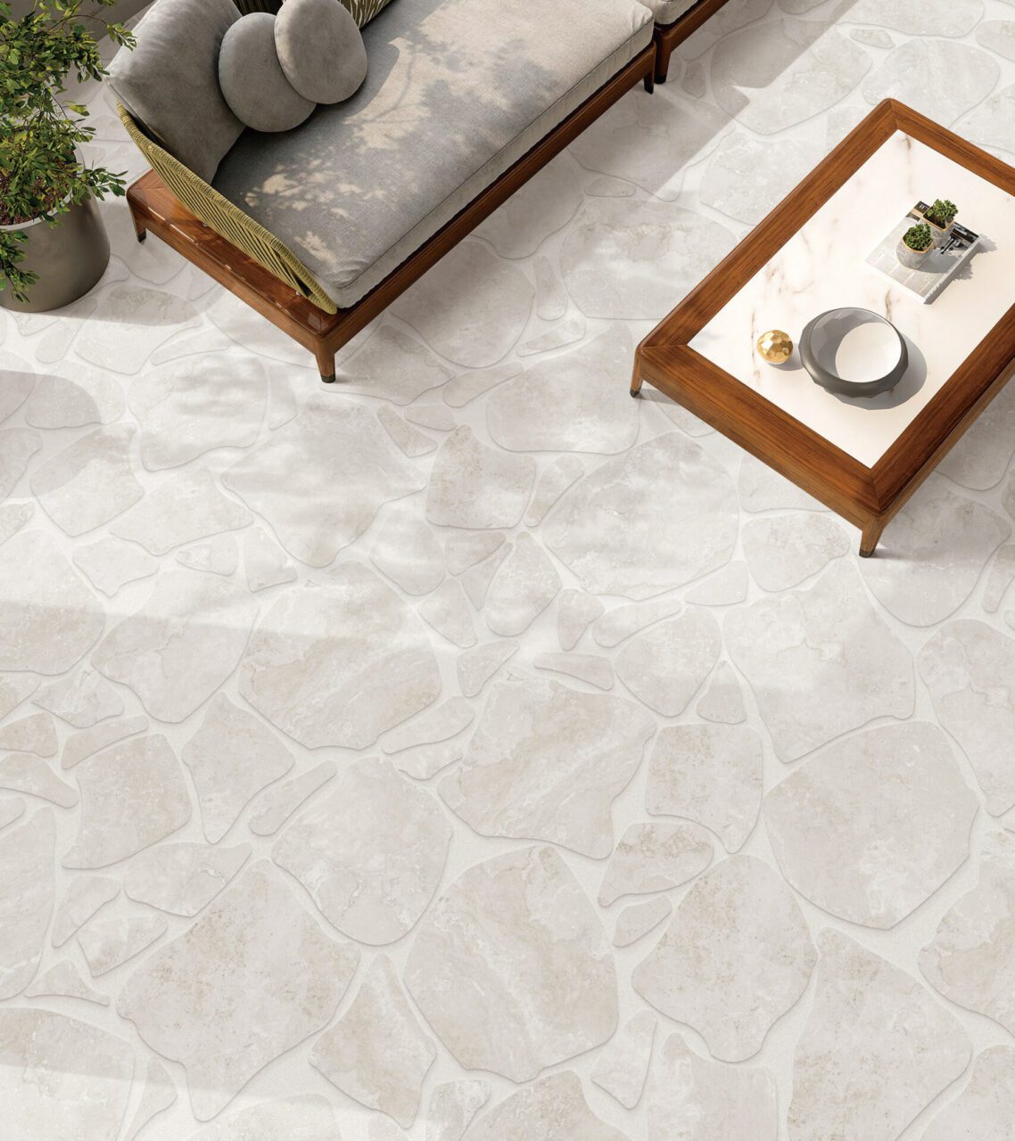 Norcia Light Crazy Pave Pattern A+B