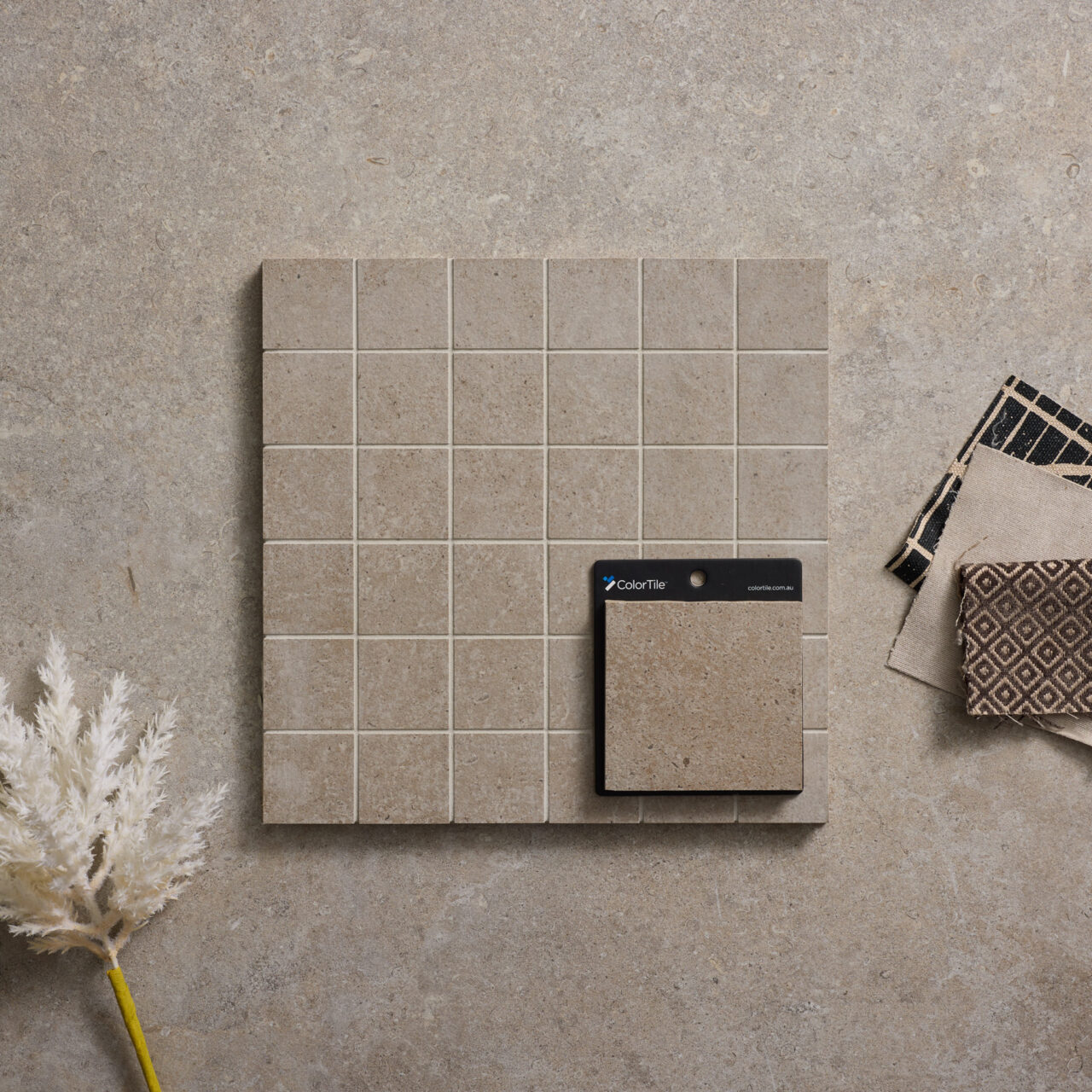 Terracotta Concrete Small Square Mosaic - Image 3