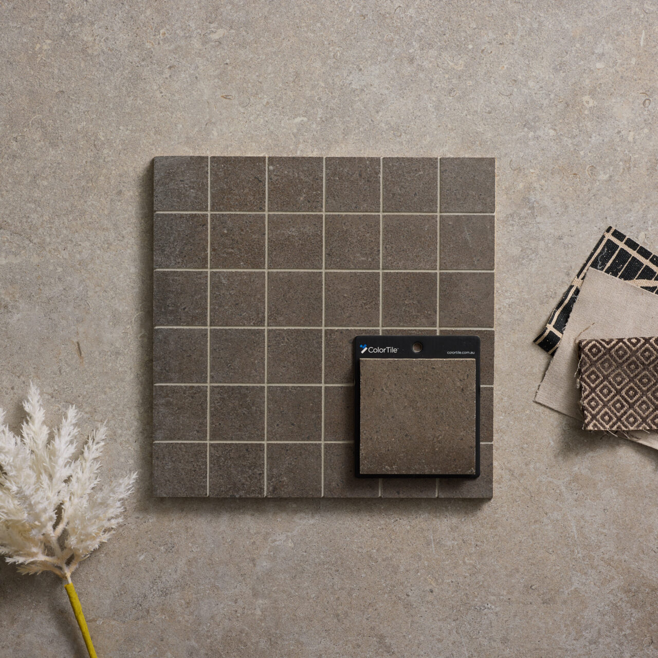 Terracotta Dark Small Square Mosaic - Image 3