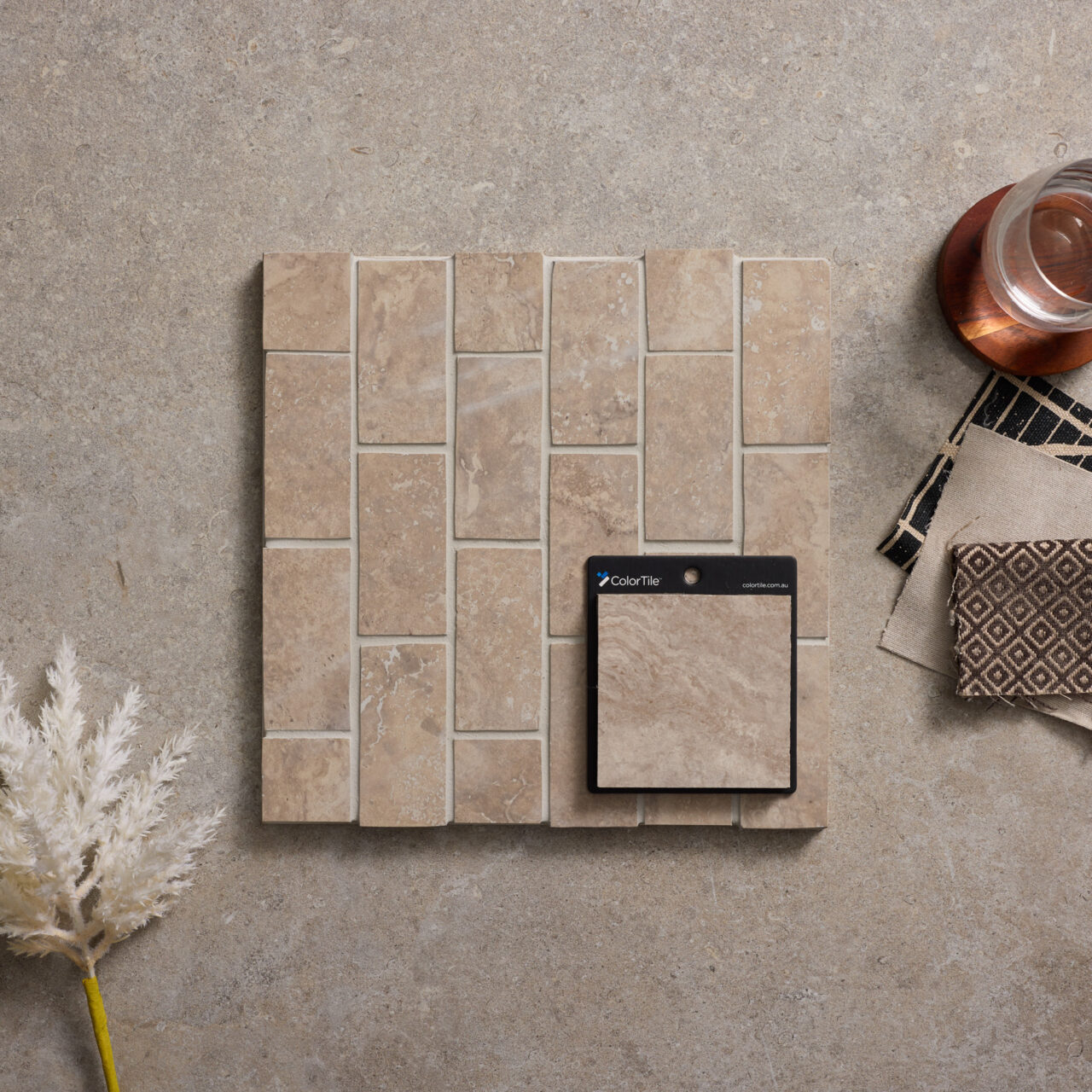 Noosa Grey Cross Cut Tumbled Edge Mosaic - Image 4