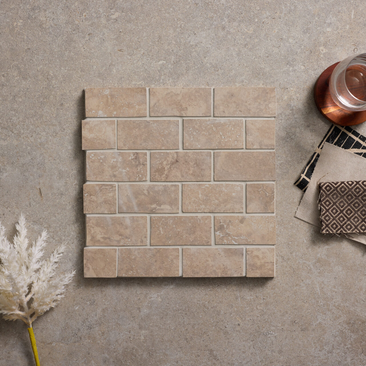 Noosa Grey Cross Cut Tumbled Edge Mosaic - Image 2
