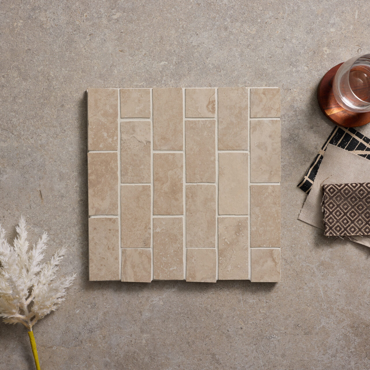 Noosa Silver Cross Cut Tumbled Edge Mosaic - Image 3