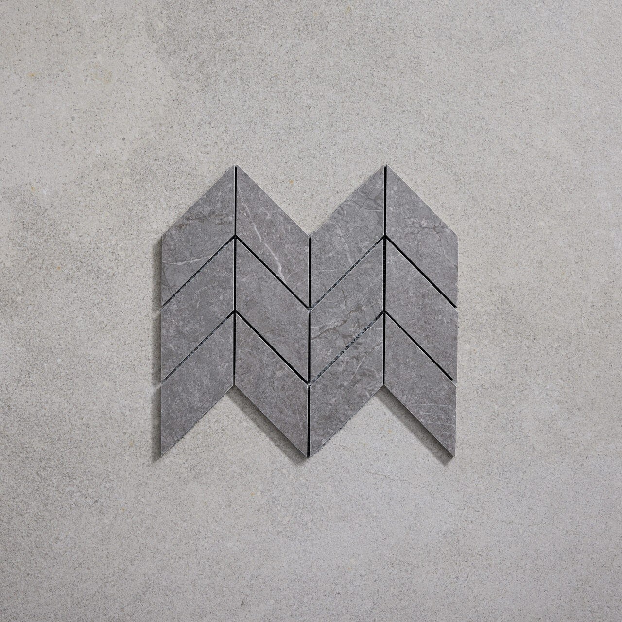 Paddington Antracite Chevron Mosaic - Image 3